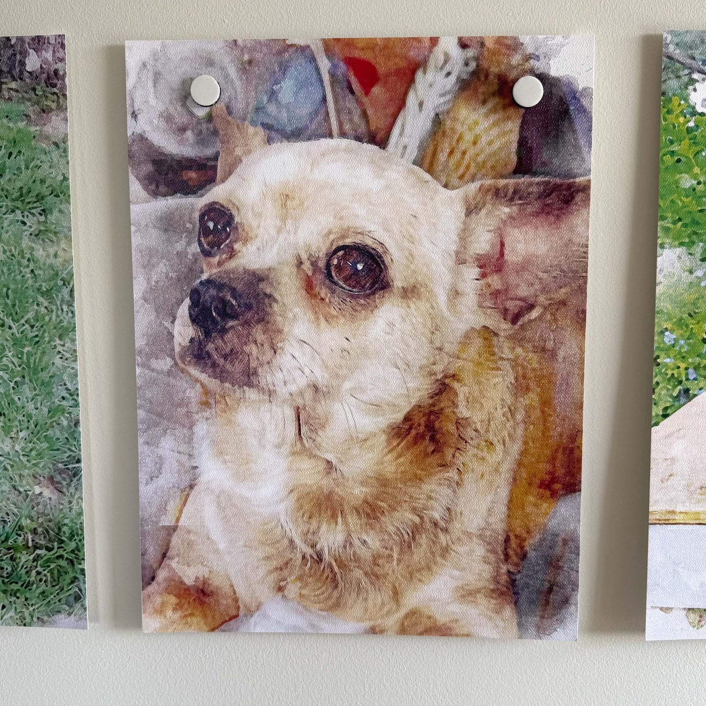 Personalized Watercolor Pet Portrait | Custom Pet Art Print
