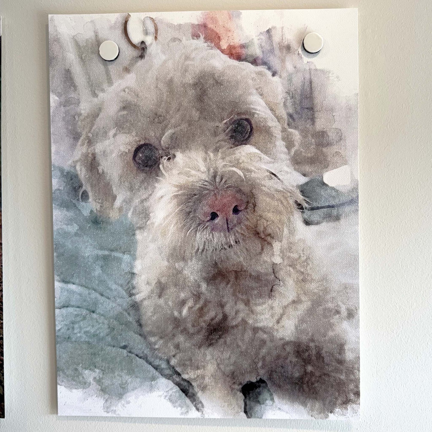 Personalized Watercolor Pet Portrait | Custom Pet Art Print