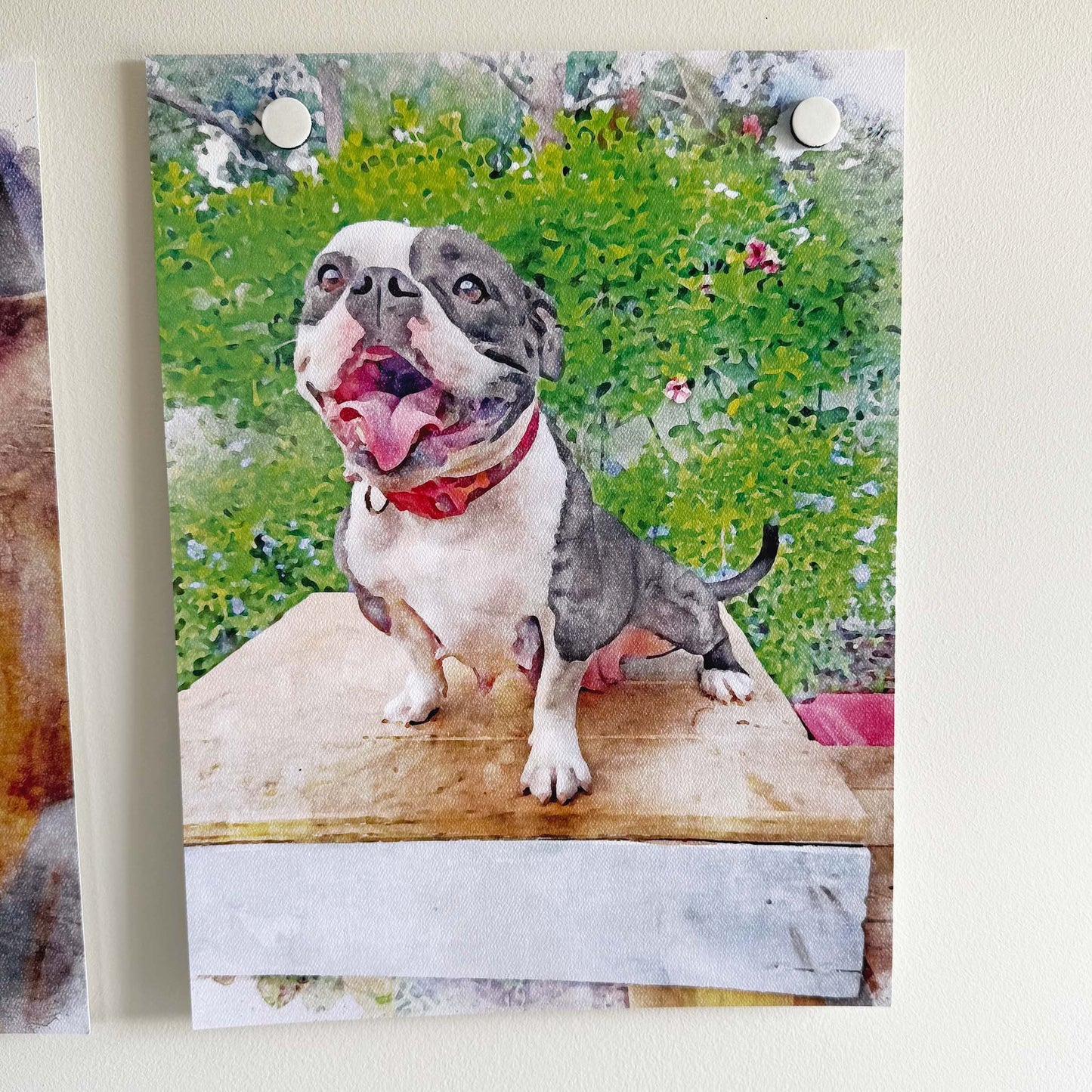 Personalized Watercolor Pet Portrait | Custom Pet Art Print